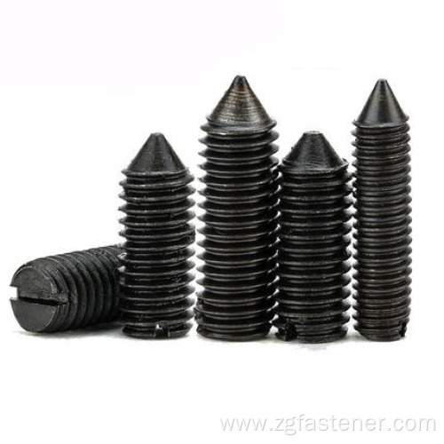 black oxide coating Cone Point Set Screw